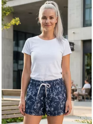 Dámske šortky ALTISPORT BARBA LPAT512 TMAVO MODRÁ
