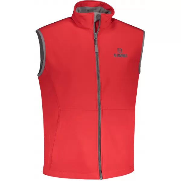  Pánska softshellová vesta ALTISPORT ALM006517 ČERVENÁ 
