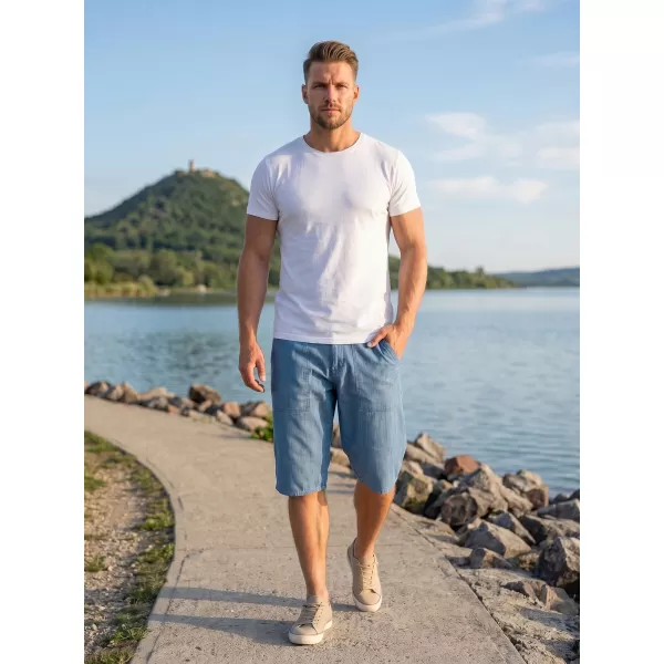  Pánske šortky SAM 73 GRIFF MS 736 SVETLÝ DENIM 