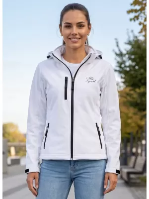 Dámska softshellová bunda ALTISPORT ALW056521 BIELA