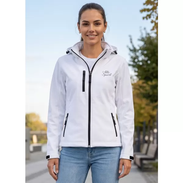  Dámska softshellová bunda ALTISPORT ALW056521 BIELA 