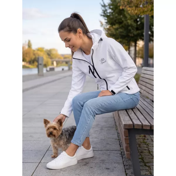  Dámska softshellová bunda ALTISPORT ALW056521 BIELA 