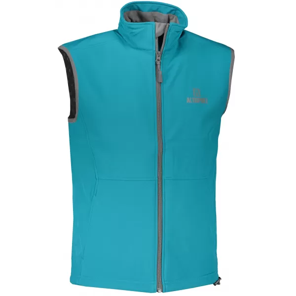  Pánska softshellová vesta ALTISPORT ALM006517 TMAVÝ TYRKYS 