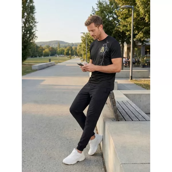  Pánske funkčné tričko ALTISPORT CARRYOVER ALM027124 ČIERNA 