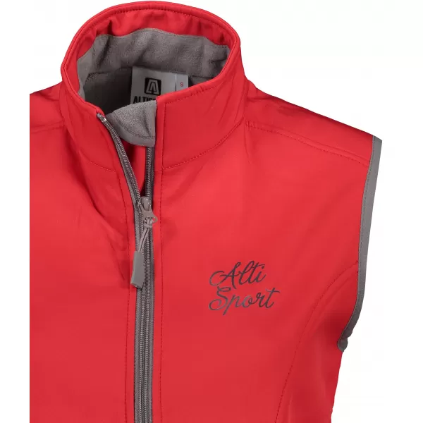  Dámska softshellová vesta ALTISPORT ALW056516 ČERVENÁ 