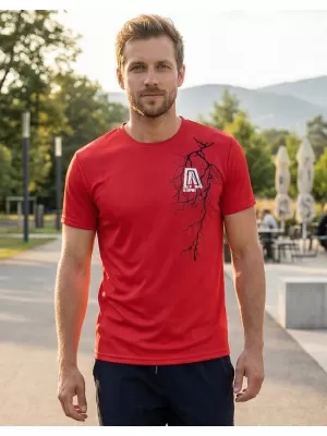Pánske funkčné tričko ALTISPORT CARRYOVER ALM027124 ČERVENÁ