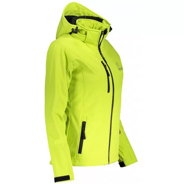  Dámska softshellová bunda ALTISPORT ALW056521 limetkovú 
