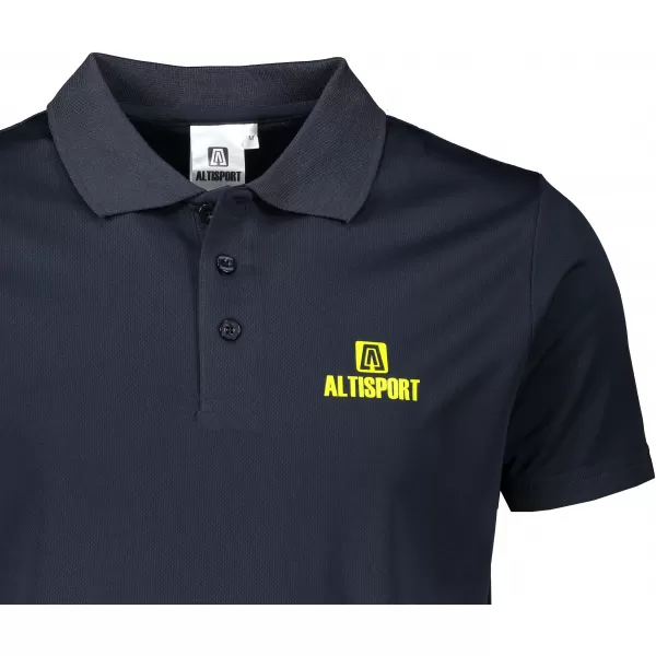  Pánske funkčné tričko s golierom ALTISPORT ALM006217 NÁMORNÍCKA MODRÁ 