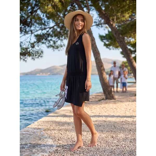  Dámske šaty ALTISPORT Nyon LSKT329 ČIERNA 