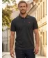 Pánske tričko s golierom ALTISPORT CARRYOVER ALM065203 ANTRACITOVÝ MELÍR