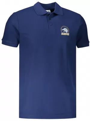 Pánske tričko s golierikom ALTISPORT ALM071203 POLNOČNÁ MODRÁ