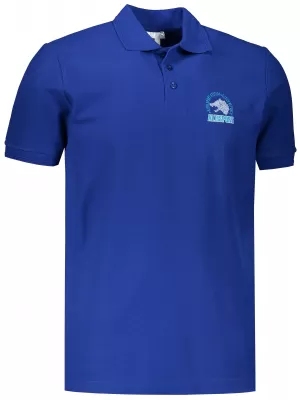Pánske tričko s golierikom ALTISPORT ALM071203 KRÁĽOVSKÁ MODRÁ