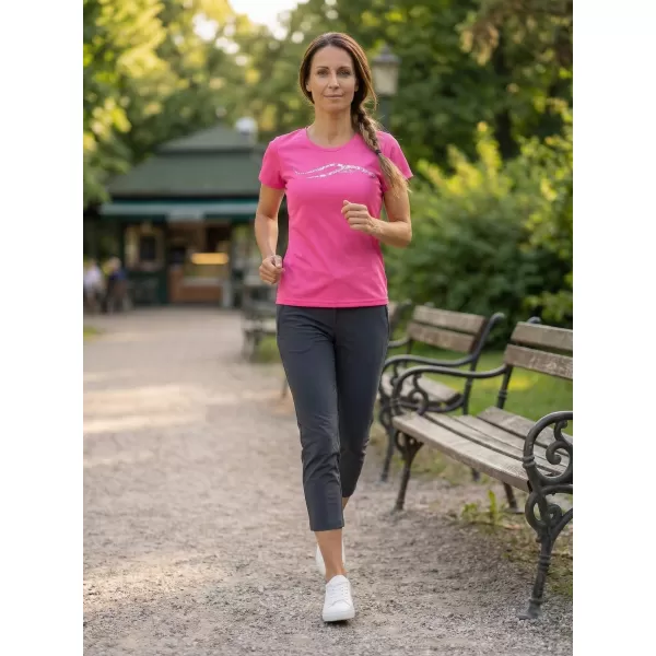  Dámske funkčné tričko ALTISPORT CARRYOVER ALW001140 NEÓNOVO RUŽOVÉ 
