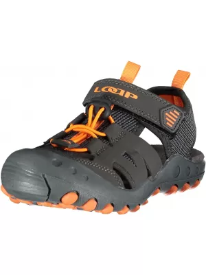 Detské sandále LOAP CERMINA ŠEDÁ/ORANŽOVÁ