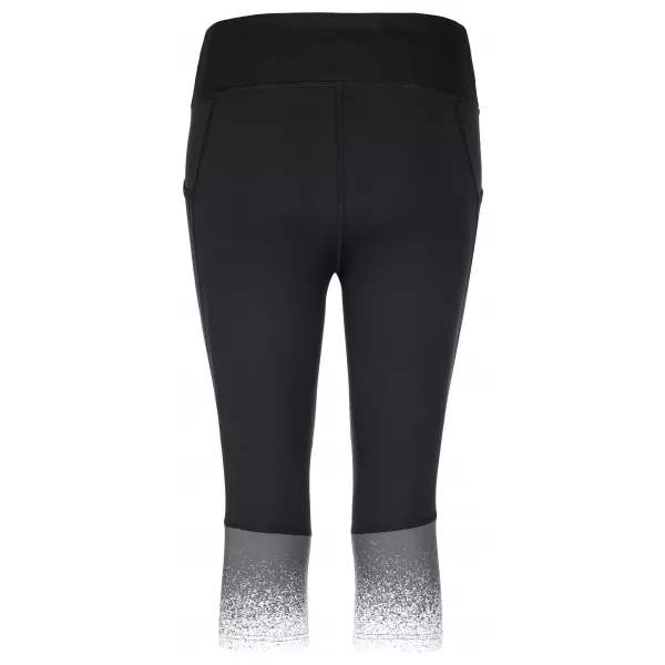  Dámske 3/4 legíny KILPI SOLAS-W PL0122KI ČIERNA 