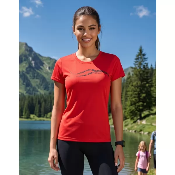 Dámske funkčné tričko ALTISPORT CARRYOVER ALW001140 ČERVENÁ 