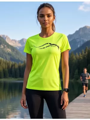 Dámske funkčné tričko ALTISPORT CARRYOVER ALW001140 NEÓNOVÁ ŽLTÁ