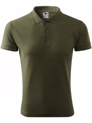 Pánske tričko s golierom MALFINI PIQUE POLO 203 MILITARY
