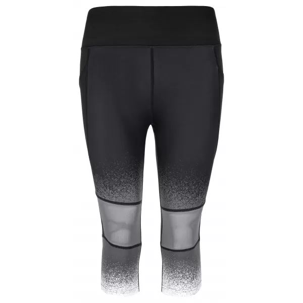  Dámske 3/4 legíny KILPI SOLAS-W PL0122KI ČIERNA 
