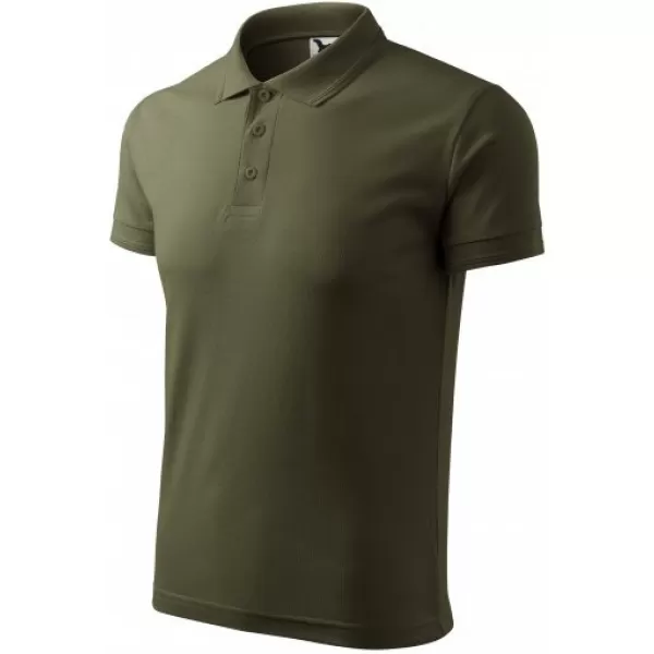  Pánske tričko s golierom MALFINI PIQUE POLO 203 MILITARY 
