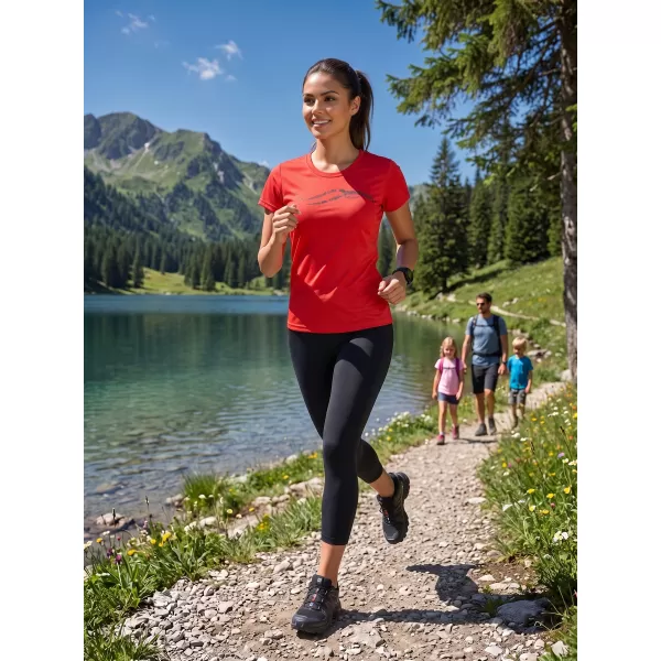  Dámske funkčné tričko ALTISPORT CARRYOVER ALW001140 ČERVENÁ 