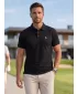 Prémiové pánske tričko s golierom ALTISPORT ALM002203 ČIERNOBIELY