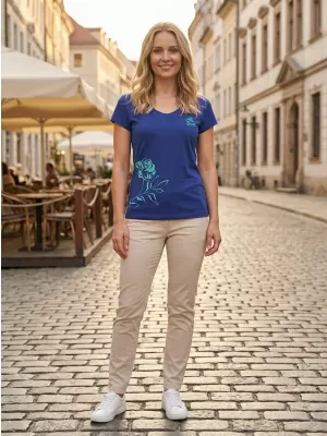 Dámske tričko ALTISPORT ALW108162 KRÁĽOVSKÁ MODRÁ