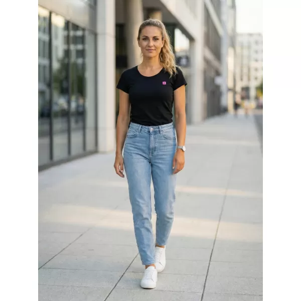  Dámske prémiové tričko ALTISPORT CARRYOVER ALW065154 ČIERNA RUŽOVÁ 