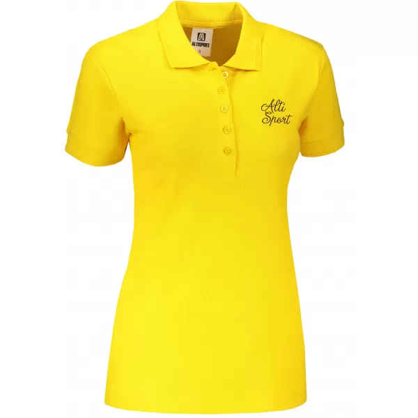  Dámske tričko s golierikom ALTISPORT ALW056210 ŽLTÁ 