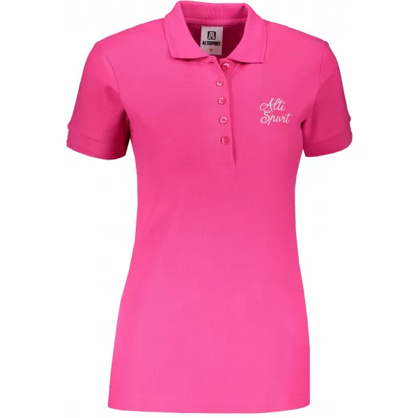  Dámske tričko s golierikom ALTISPORT ALW056210 PURPUROVÁ 
