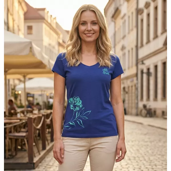  Dámske tričko ALTISPORT ALW108162 KRÁĽOVSKÁ MODRÁ 