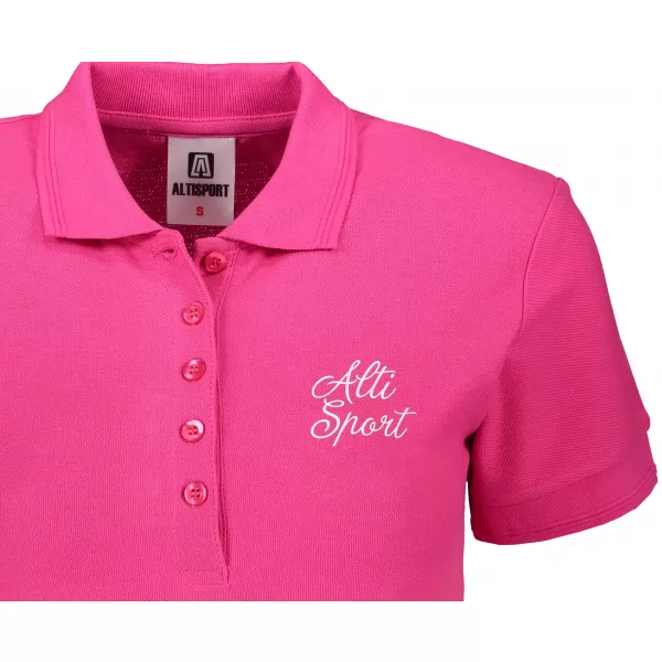  Dámske tričko s golierikom ALTISPORT ALW056210 PURPUROVÁ 