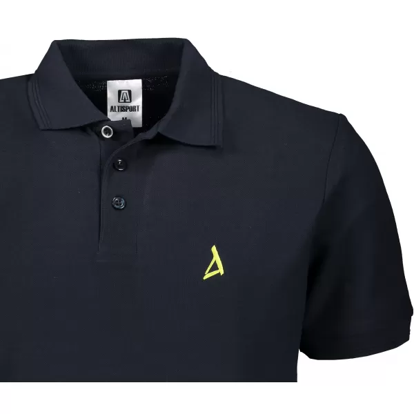  Prémiové pánske tričko s golierom ALTISPORT ALM002203 NÁMORNÍCKA MODRÁ 