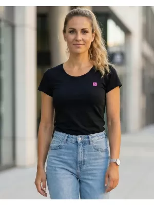 Dámske prémiové tričko ALTISPORT CARRYOVER ALW065154 ČIERNA RUŽOVÁ