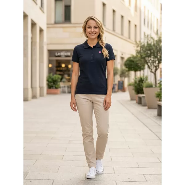  Dámske tričko s golierom ALTISPORT CARRYOVER ALW065210 NÁMORNÍCKA MODRÁ 