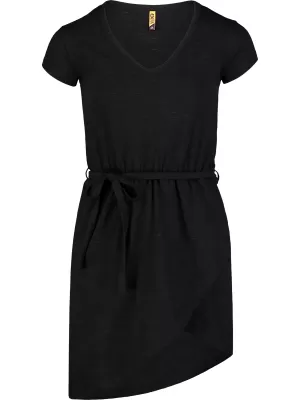 Dámske šaty NORDBLANC RIBBON NBSLD7409 ČIERNY MELIER