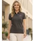 Dámske tričko s golierikom ALTISPORT ALW056210 EBONY GREY