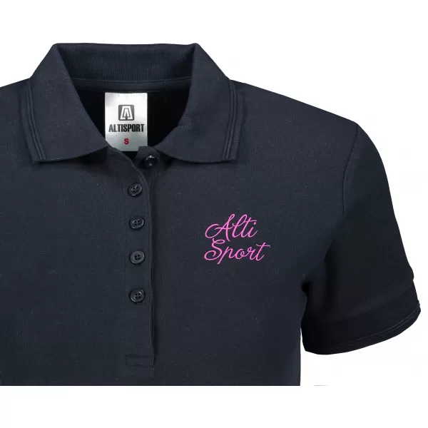  Dámske tričko s golierikom ALTISPORT ALW056210 námornej modrá 