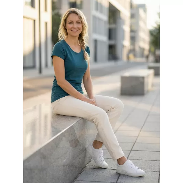 Dámske prémiové tričko ALTISPORT CARRYOVER ALW065154 PETROLEJ/ZLATO 