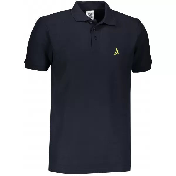  Prémiové pánske tričko s golierom ALTISPORT ALM002203 NÁMORNÍCKA MODRÁ 