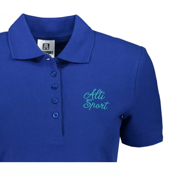  Dámske tričko s golierikom ALTISPORT ALW056210 KRÁĽOVSKÁ MODRÁ 