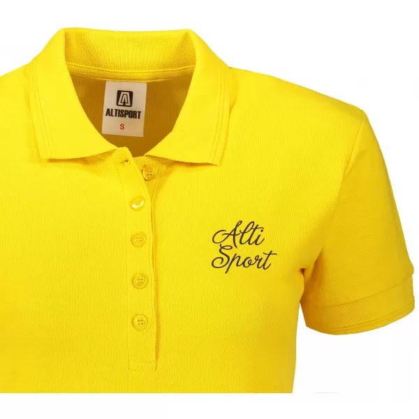  Dámske tričko s golierikom ALTISPORT ALW056210 ŽLTÁ 