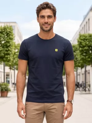 Prémiové pánske tričko ALTISPORT CARRYOVER ALM065153 NÁMORNÍCKA MODRÁ/ZELENÁ