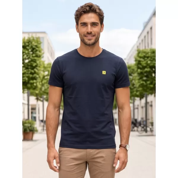  Prémiové pánske tričko ALTISPORT CARRYOVER ALM065153 NÁMORNÍCKA MODRÁ/ZELENÁ 