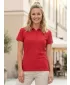 Dámske tričko s golierom ALTISPORT CARRYOVER ALW065210 ČERVENÁ