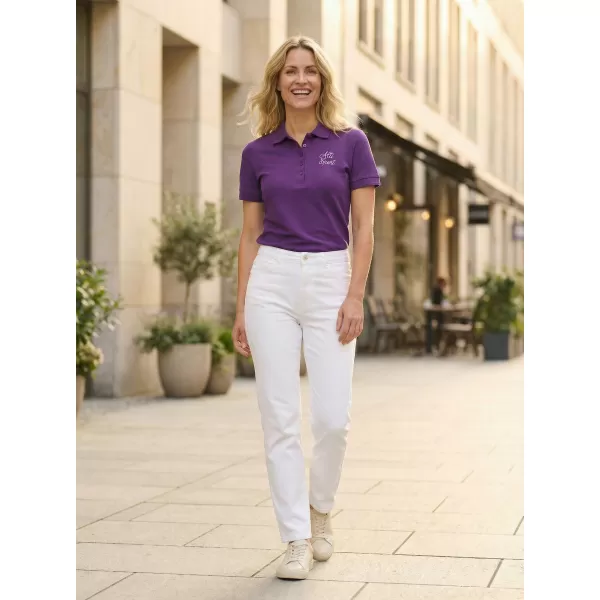  Dámske tričko s golierikom ALTISPORT ALW056210 FIALOVÁ 