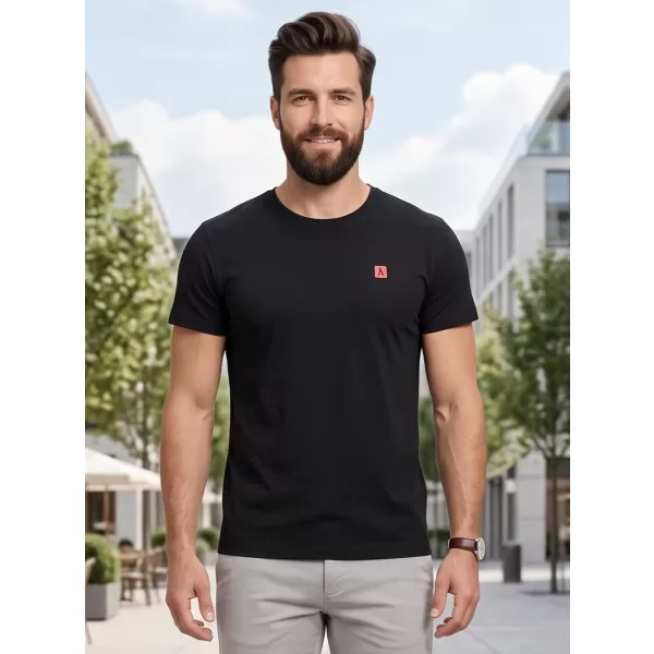  Prémiové pánske tričko ALTISPORT CARRYOVER ALM065153 ČIERNA A ČERVENÁ 