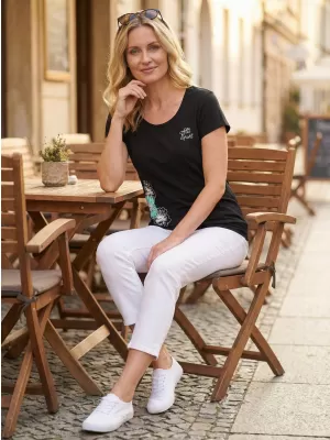 Dámske tričko ALTISPORT ALW106120 čiernomodrá