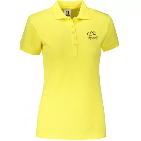  Dámske tričko s golierikom ALTISPORT ALW056210 CITRÓNOVÁ 