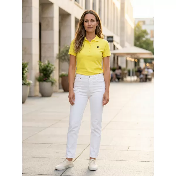  Dámske tričko s golierom ALTISPORT CARRYOVER ALW065210 CITRÓN 